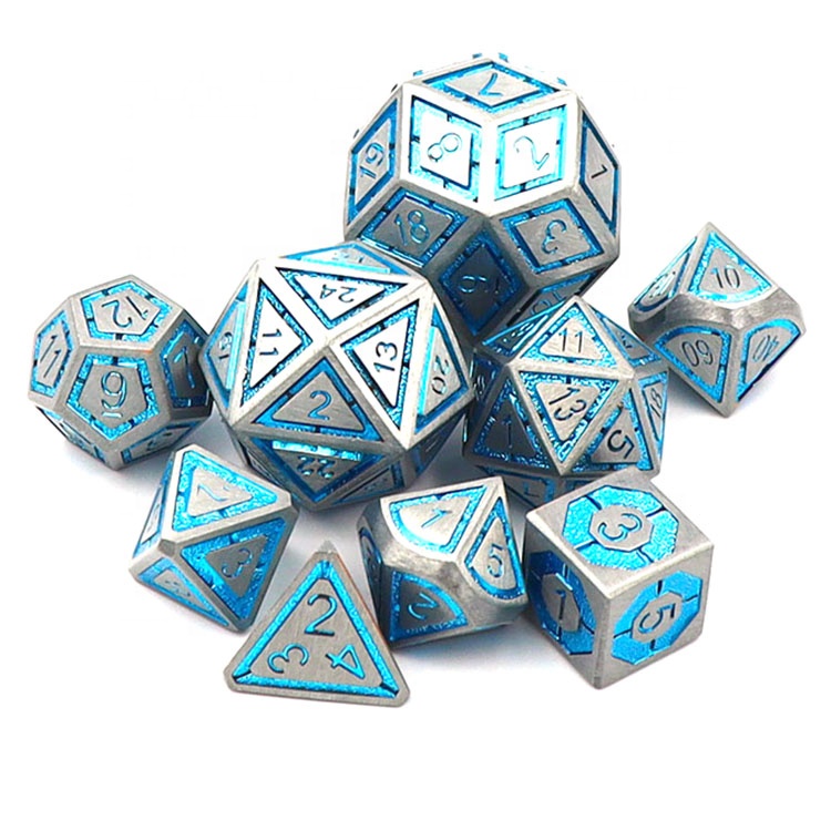 Подходит для старых золотых металлических костей D & D, размещение 24 дюйма