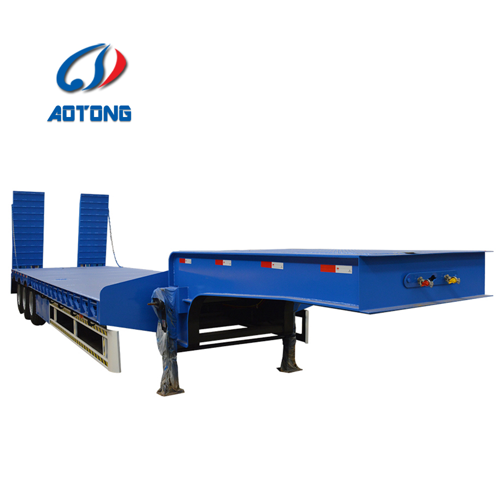 Поставка фабрики трехосный 50 60T lowboy/низкорамный полуприцеп