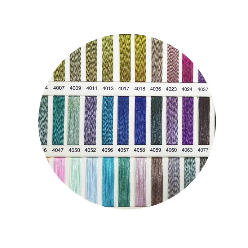 J type Fashion mix colors Click to view the color card blended polyester 23% metallic yarn