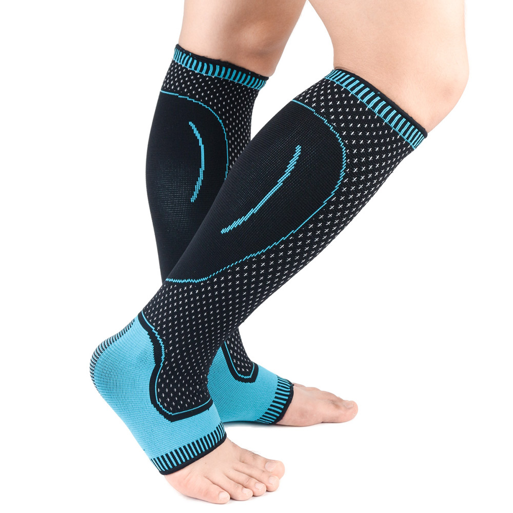 FDBRO Calf Sleeves Non-slip Leg Guard Plantar Socks Leg Warmers Running Cycling Leggings Set Basketball Football Climbing Gear