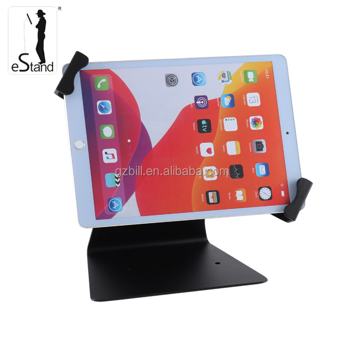 EStand BR27003Q металлический Настольный держатель для дисплея, регулируемая защита для ipad /Samsung tab kiosk
