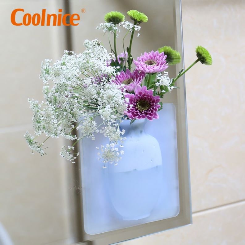 Дизайнерские запатентованные вазы Coolnice, силиконовые вазы, креативные подарки, оптовая продажа, настенный держатель для цветочной вазы