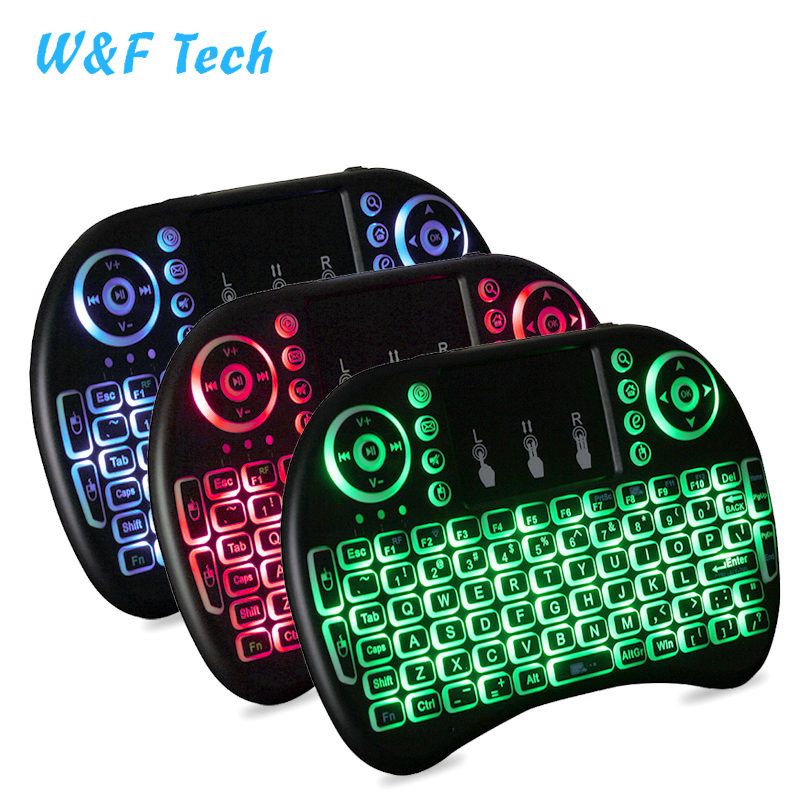Wholesale Backlit 2.4G Wireless i8 backlit MINI Keyboard For Android Smart TV Box