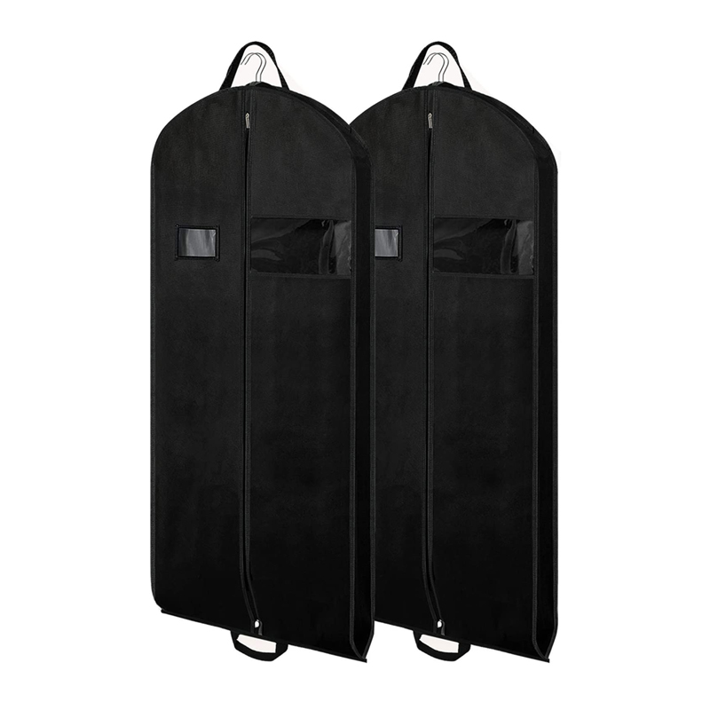 Ruthbag, черные сумки для одежды, Костюмные сумки для путешествий, 54 дюйма, воздухопроницаемые платья, чехол с прозрачным окошком и отделением для удостоверения личности