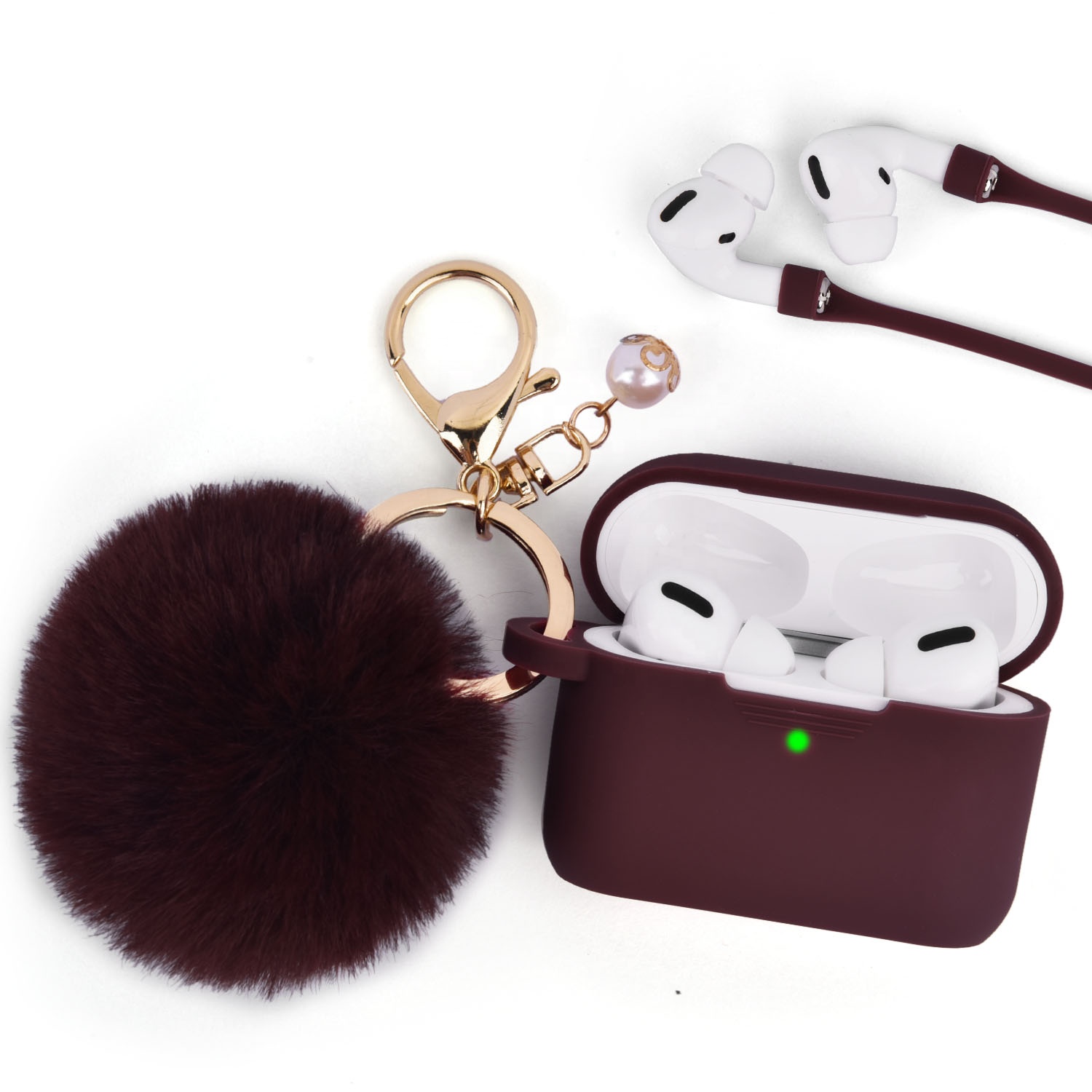 Резиновый защитный чехол на заказ для Apple Airpod, силиконовый чехол для беспроводной зарядки наушников Airpod Pro