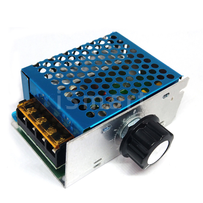 I-SMART 4000W 220V AC SCR регулятор напряжения диммер электрический регулятор скорости вращения двигателя электронный диммер 220 В Термостат Регулятор