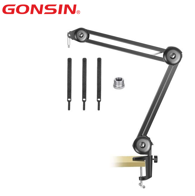microphone arm mic stand studio microphone stand with Mic Clip Table Mounting Clamp