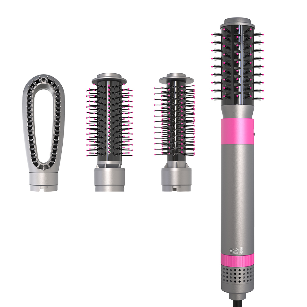 Professional Multifunctional 6 in 1 Auto-Rotating Detachable Curling One-Step Hot Air Hair Dryer Brush for Straightening Curling