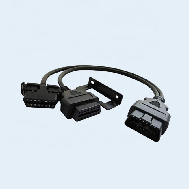 OBD OBD2 OBDII Y сплиттер диагностический Соединительный Кабель-адаптер с зажимом