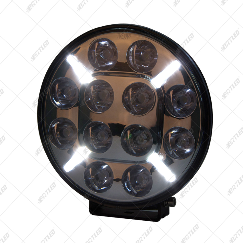 120W 9 inch round 12V 24V position R112 wateproof R7 led driving light for car truck atv utv