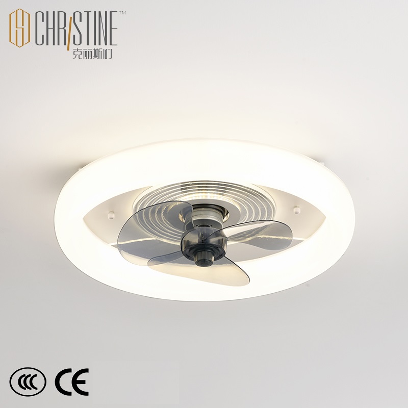 New Style Modern White 3 Blade Control Lighting Electric Ceiling Fan LED Light