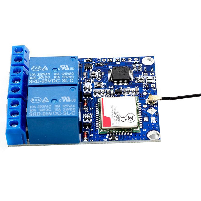 RCmall 2 канальный релейный модуль SMS GSM удаленный контроль переключатель SIM800C STM32F103CBT6 для парника кислородный насос FZ3064
