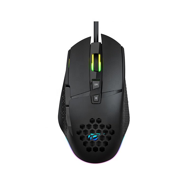 Ms1022 Havit Oem Лучшие эргономичные 7 клавиш Souris Led Lumineux Rgb Gamming Mouse