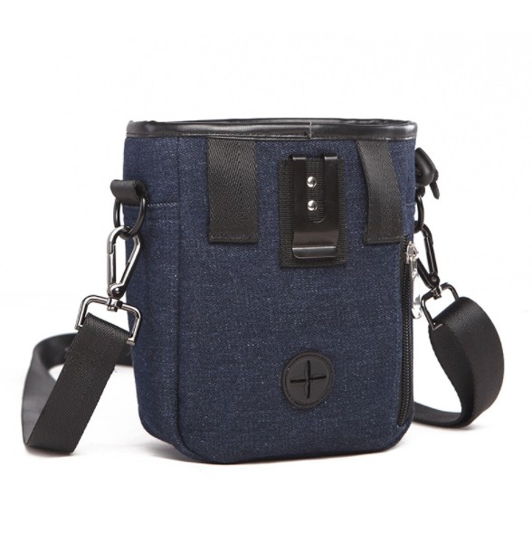 Wholesale Denim Pet Treat Pouch with Clip and Belt Dog Treat Pouch Bag
