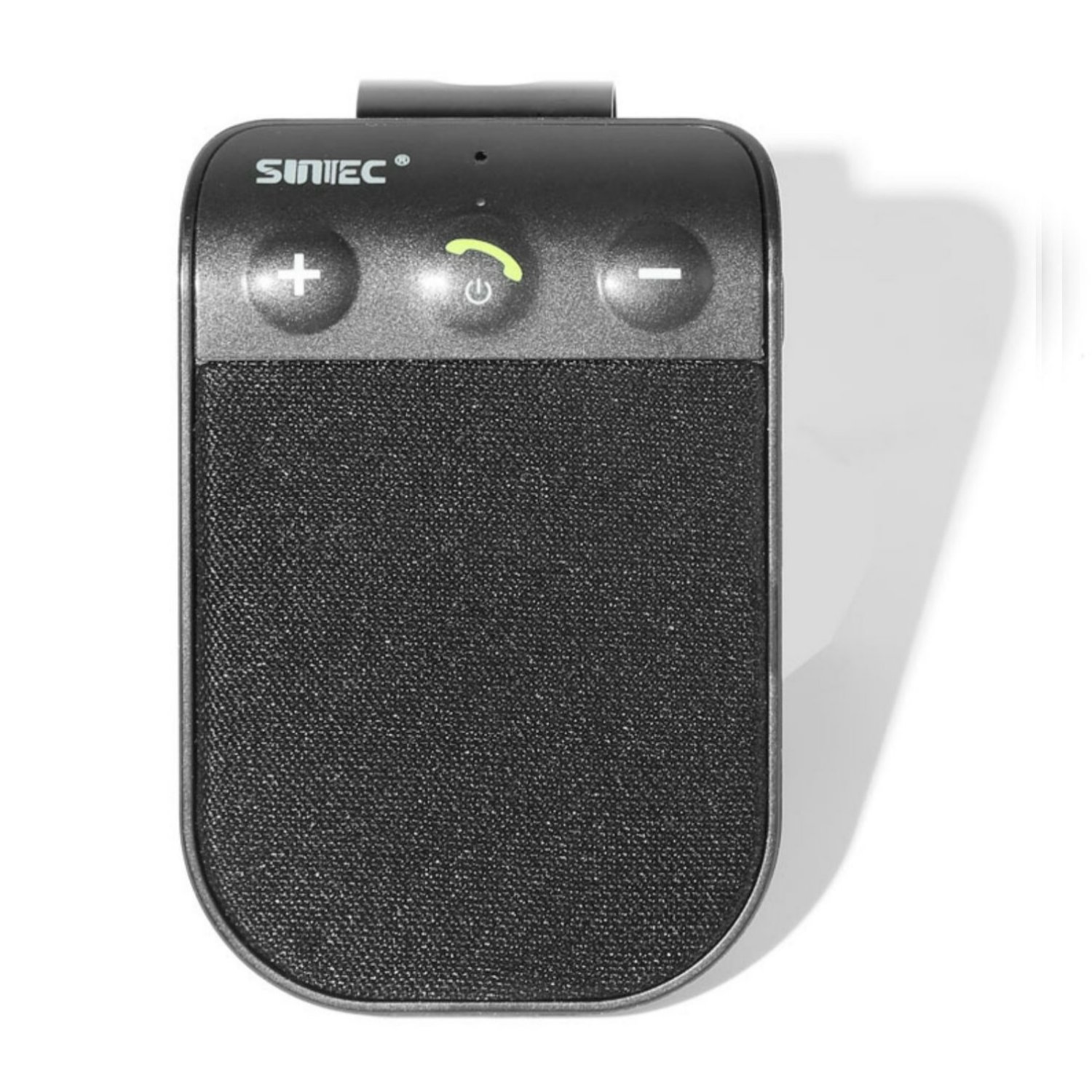 High quality multipoint sun visor mini speakerphone handsfree car kit with usb charge cable