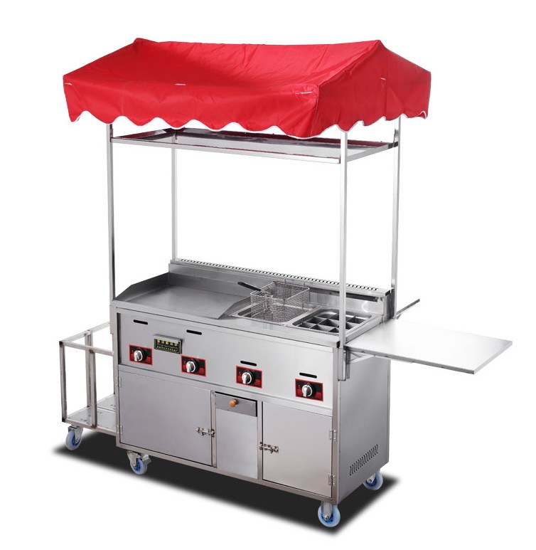 food truck small gas mobile fast snack food cart mobile trailer kitchen for sale