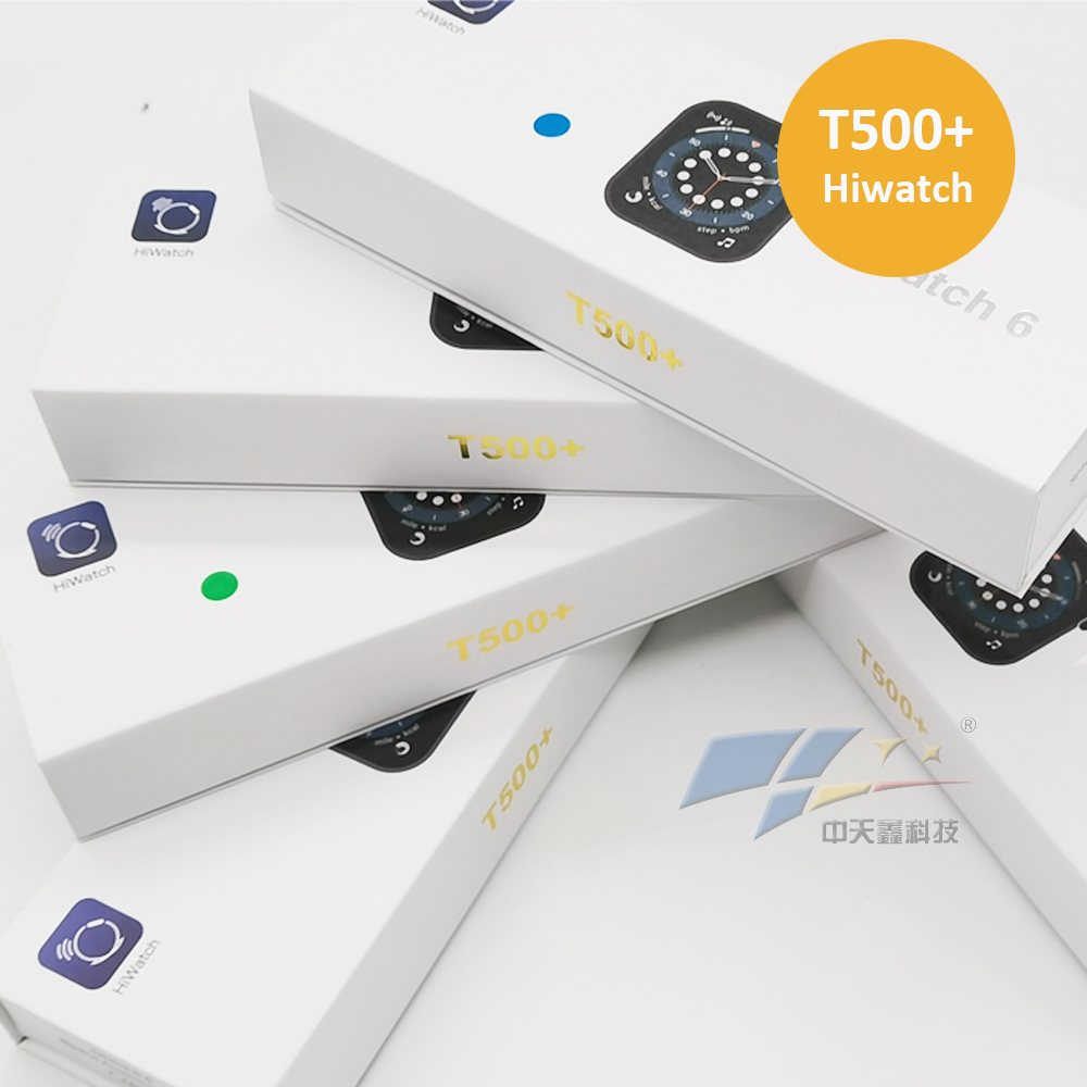 Лидер продаж 2021, водонепроницаемый браслет t500 + Hiwatch 1,75 дюйма, фитнес-напоминание, ремешок на запястье, Смарт-часы T500 +