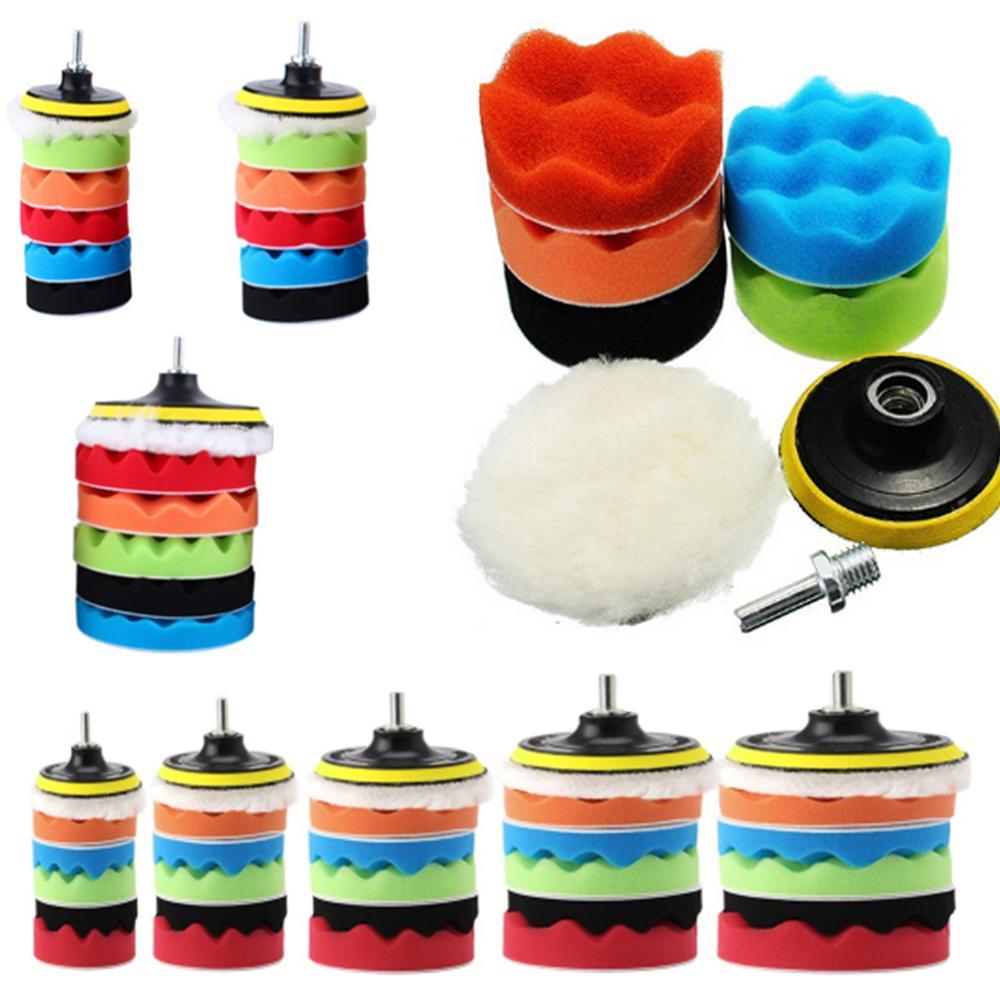 New 8 piece beauty waxing set Automotive Polishing Tools car polishing disc sponge polishing wheel wool pad 3/4/5/6/7 inch