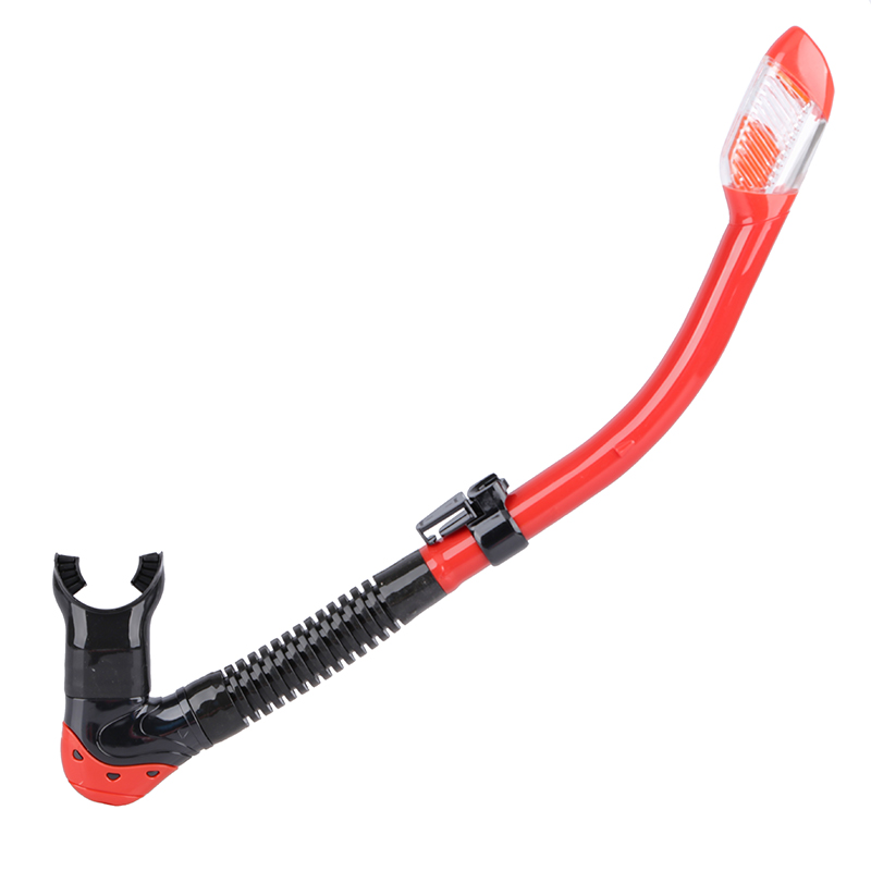 Adult Diving Dry Snorkel with Splash Guard and Dry Top Valve