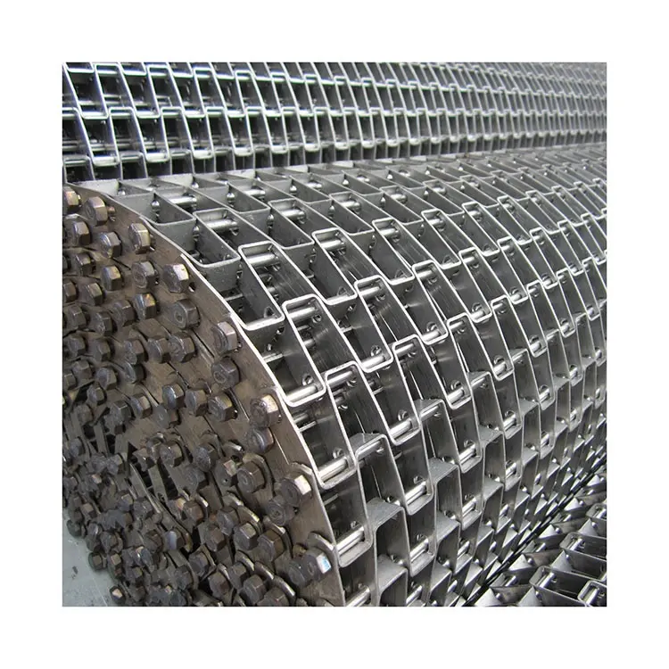 Professional 304 316 Stainless Steel Honeycomb Flat Wire Mesh Conveyor Belt For Food Baking Cooling Laser Cutting Machine