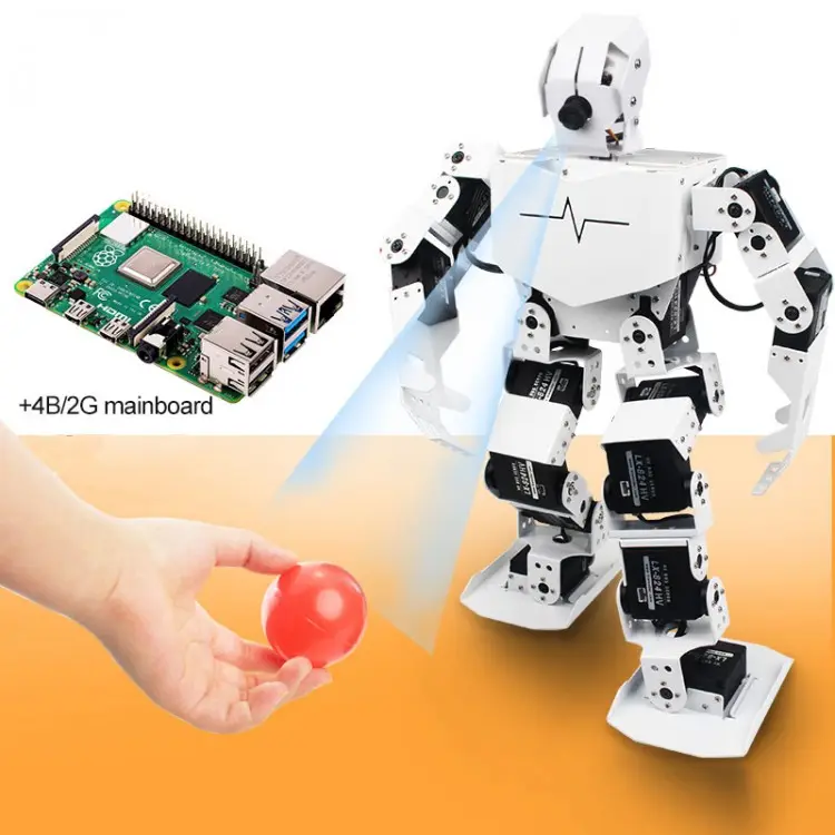 18DOF Visual Humanoid Programmable Robot TonyPi Finished w/ Main Board for Raspberry Pi 4B/2G