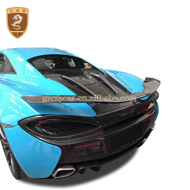 Самые дешевые цены Novitec стиль из углеродного волокна, ПВХ из углеродного волокна Единая панель авто спойлер заднего бампера для Mclaren 540 570S 570GT