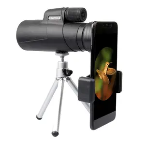 12X50 High Power Telescope Monocular Optical Glass Night Vision Cellphone Holder Binoculars for Hunting Scope Eyepiece(Standard)
