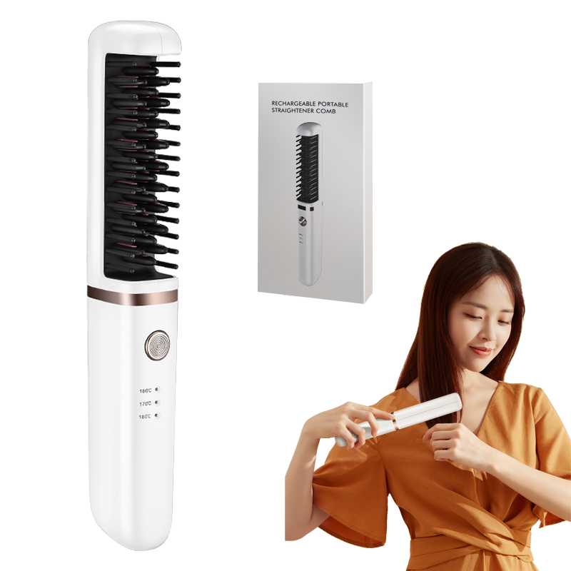 Hot Electric Comb One Step Hair Dryer Fast Hair Straightener Brush Hot Air Brush
