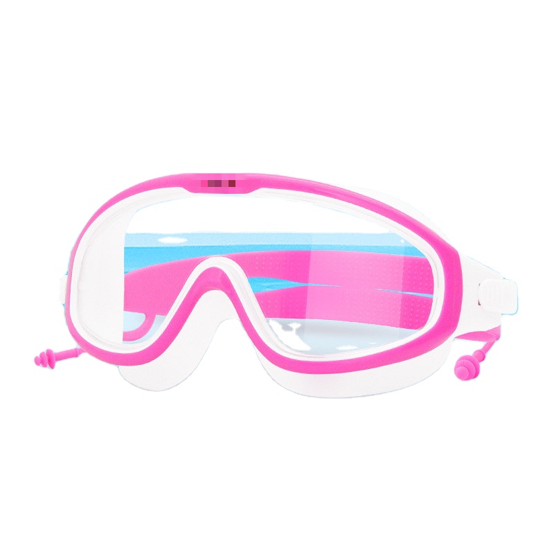 Custom Logo Classcial Design Women Anti-Fog Swimming Glasses With Integrated Earplugs