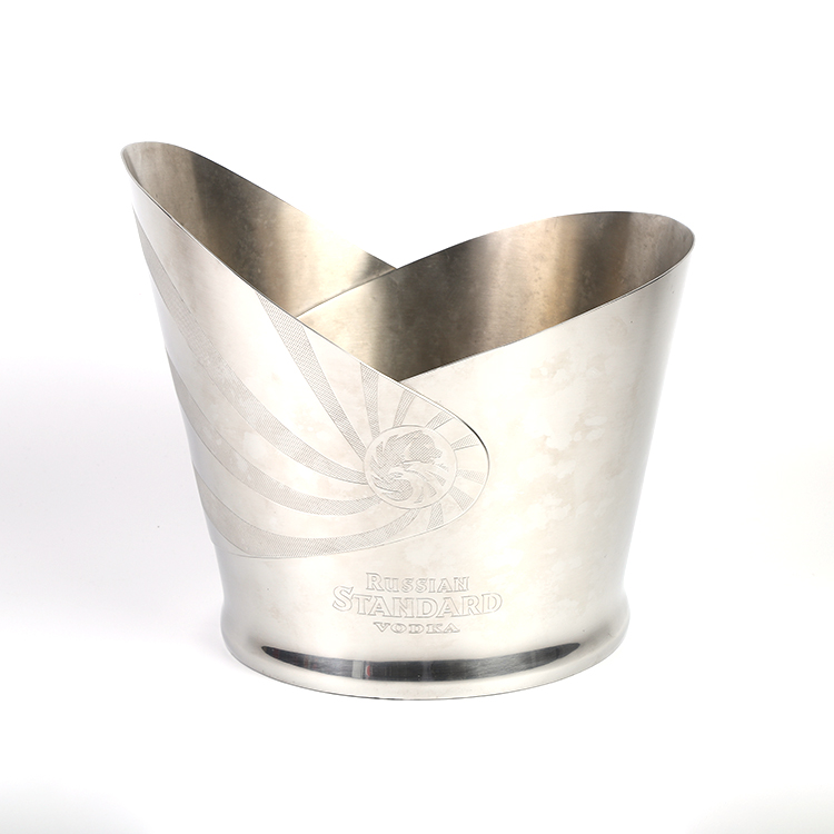 Factory Direct wine cooler stainless steel small metal champagne beer ice bucket