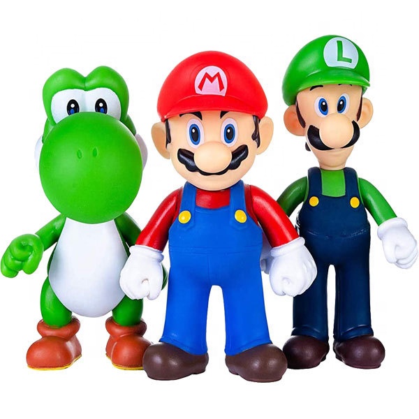 Фигурка Super Mario Bros из ПВХ, кукла-фигурка Koopa Daisy Yoshi Wario, пластиковая игрушечная фигурка, New Star, оптовая продажа