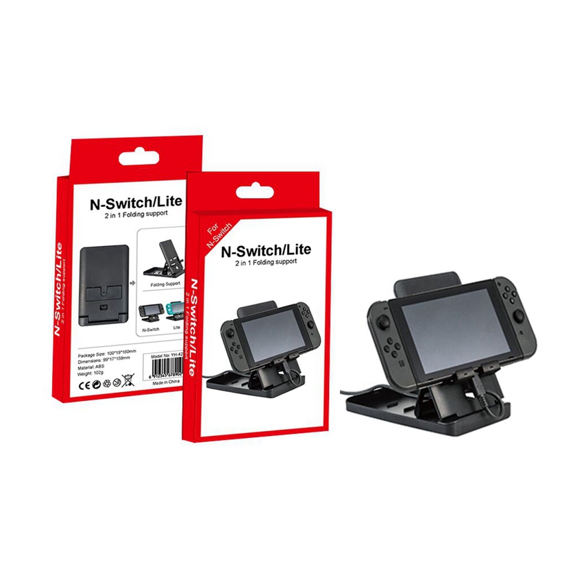 CoolRabbie Multi-angle Adjustable Plastic Holder Display foldable Stand for Nintendo Switch/Switch Lite/Switch OLED