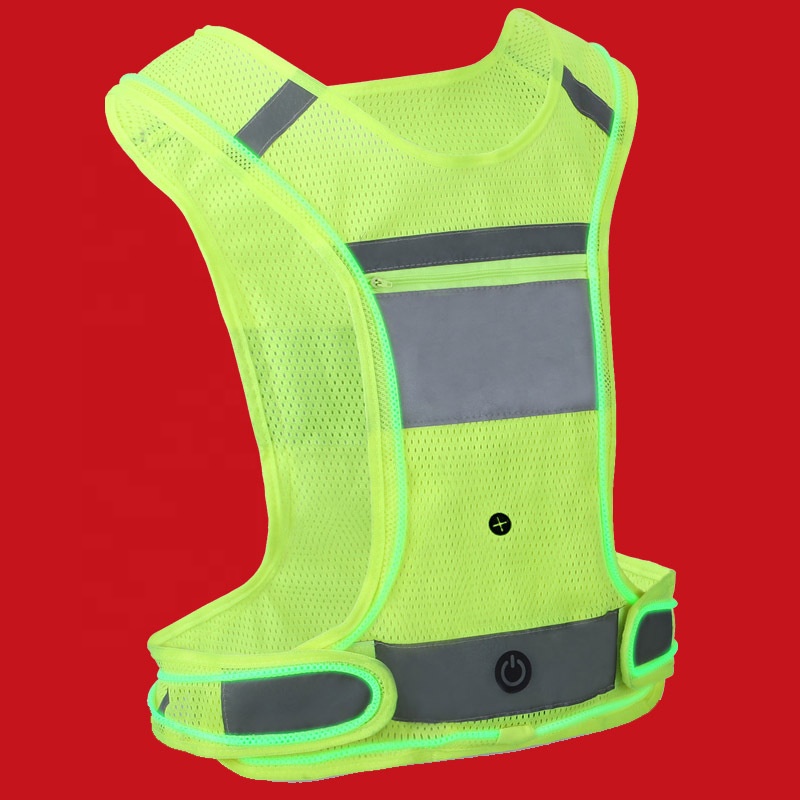 High Visibility LED Rechargeable Safety Vest