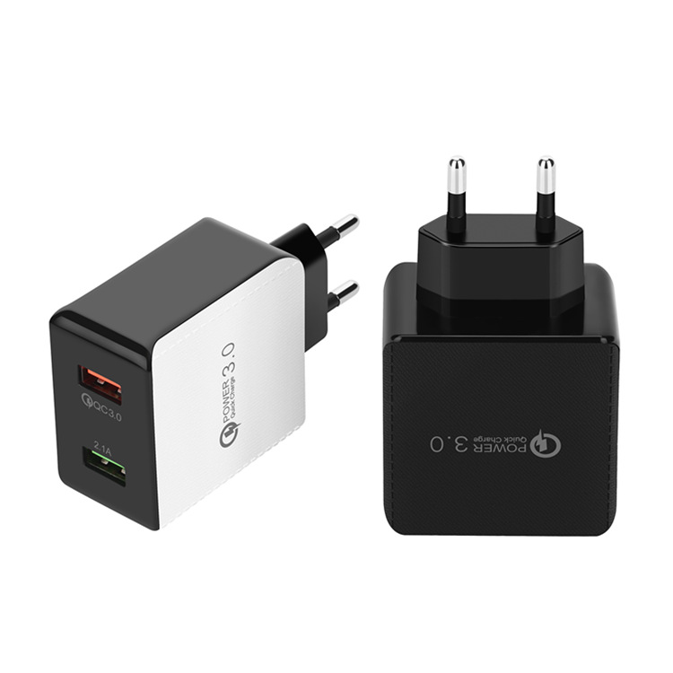 2 порта евро контактный Quick Charge 3,0 USB настенное зарядное устройство для Samsung для мобильного телефона смартфона