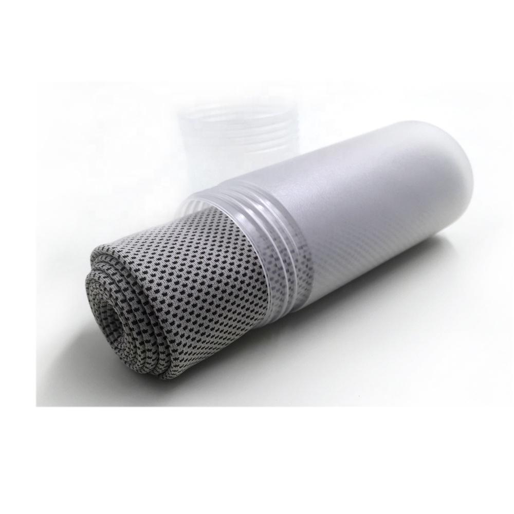 Professional Top Quality soft and fast drying Super Cooling sport Towel In Bottle With Logo
