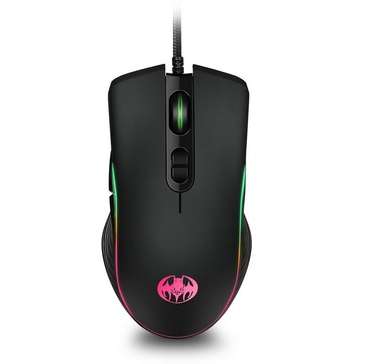 Оптовая продажа USB Проводная 7D 7200 точек/дюйм макро Программирование RGB светодиодная подсветка оптическая игровая мышь