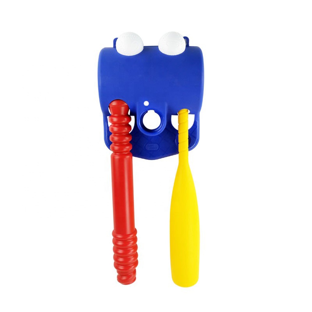 Напрямую с фабрики поставкы пластиковые T-ball set (красный) Спорт на открытом воздухе игрушка с 2 шариками для продажи