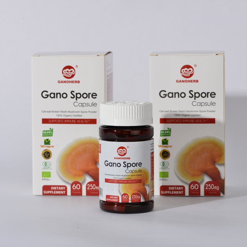 Продукты GanoHerb ganoderma lucidum, китайская трава ling zhi reishi, треснувшие спортивные Порошковые полисахариды от производителя