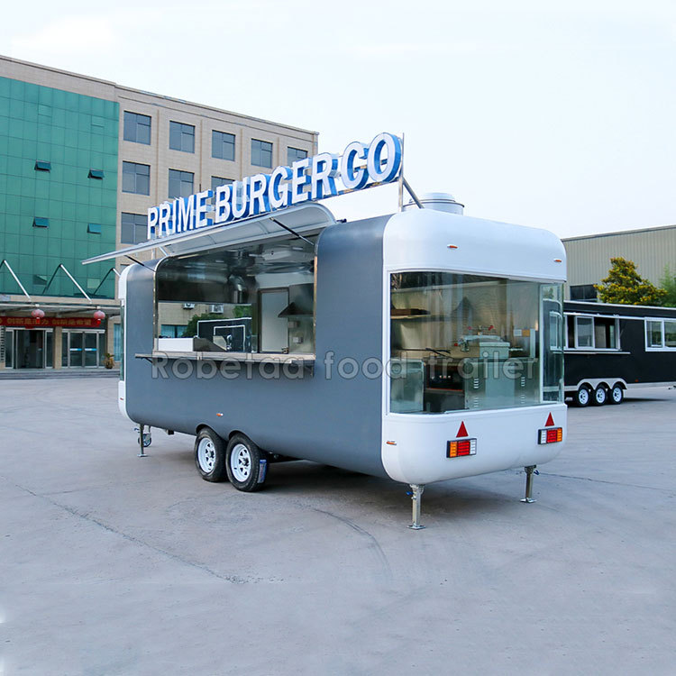 food truck with full kitchen ice cream trailer customized pizza cart coffee truck fully equipped for sale