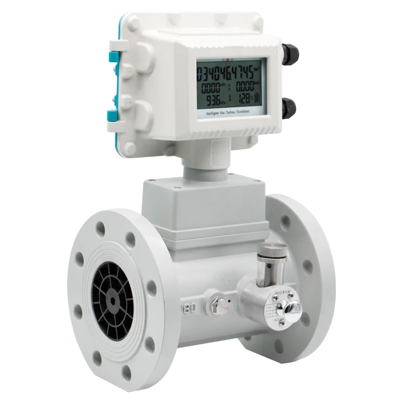 auto electronic volume corrector natural gas turbine flow meter