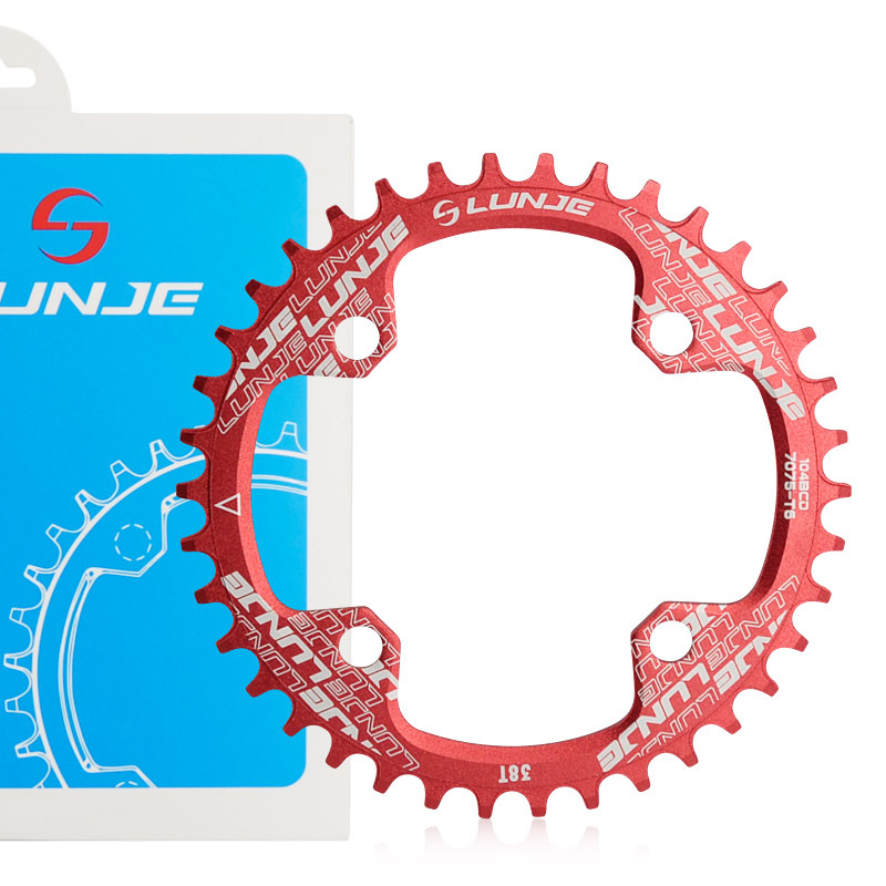 LUNJE Mountain bike tooth plate32/34/36/38T Bicycle positive and negative tooth disc104BCDSingle disk