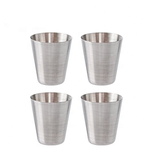 30 ml 50 ml stainless steel metal whisky mini wine shot glass in bulk