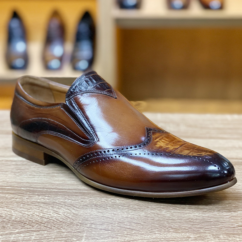 2021 Designer Top Made In China Super Glamorous Brand Luxurious Leather Dress Shoes For Man