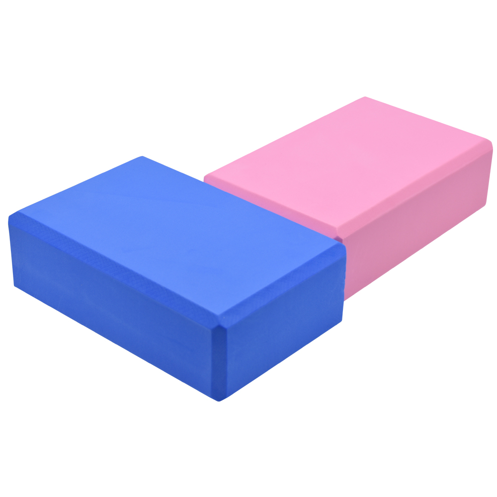 2 Pack High Density eva Yoga Brick Foam Blocks set Improve Strength Flexibility and Balance Light Weight and Non-Slip Surface