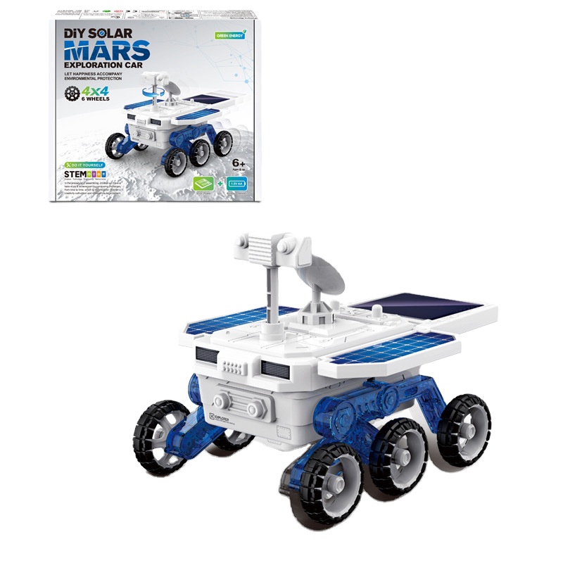 Solar Toys Mars Discovery Vehicle Model Vehicle Educational Green Energy Power Solar Car Toy
