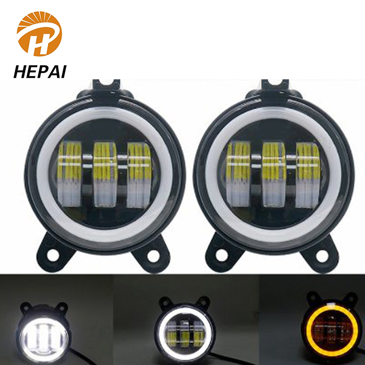 Авто 4 "4 4-дюймовый 12v 30 Вт Led Drl спереди проектор Jk круглая светодиодная противотуманная фара