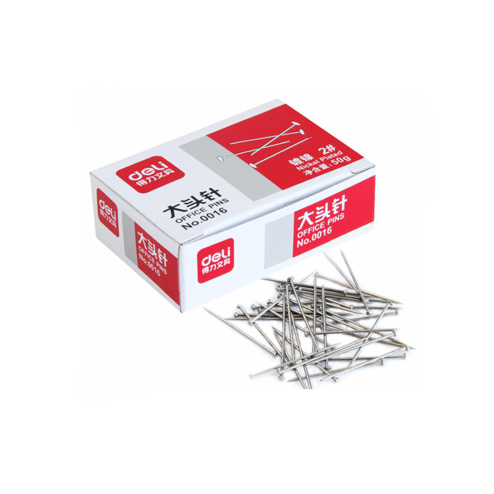 China factory cheap price Deli 25mm nickel plated surface metal map pin