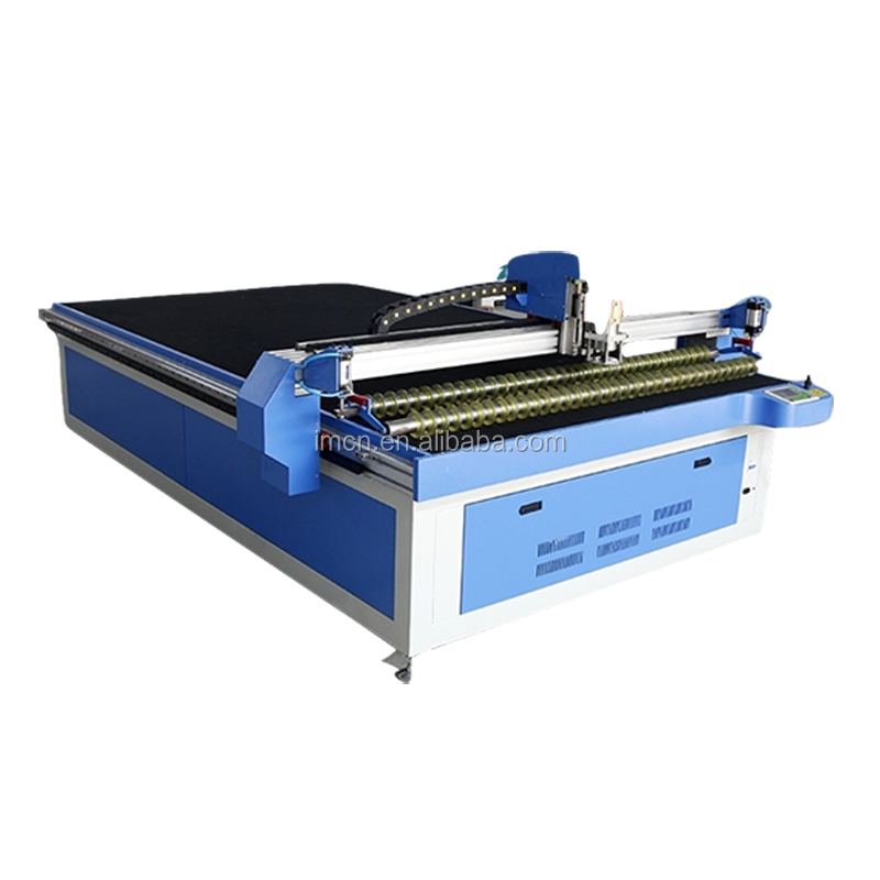 Automatic CNC Rotary table Knife Cutting Machine cutting the materials for car/truck/vehicle foot pad and seat cover on sale