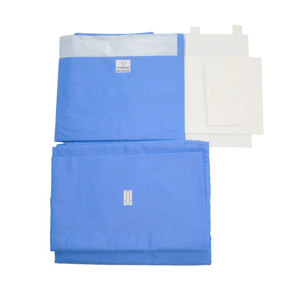Disposable Sterile Craniotomy Surgical Pack Craniotomy Drape Set CPE+SMS