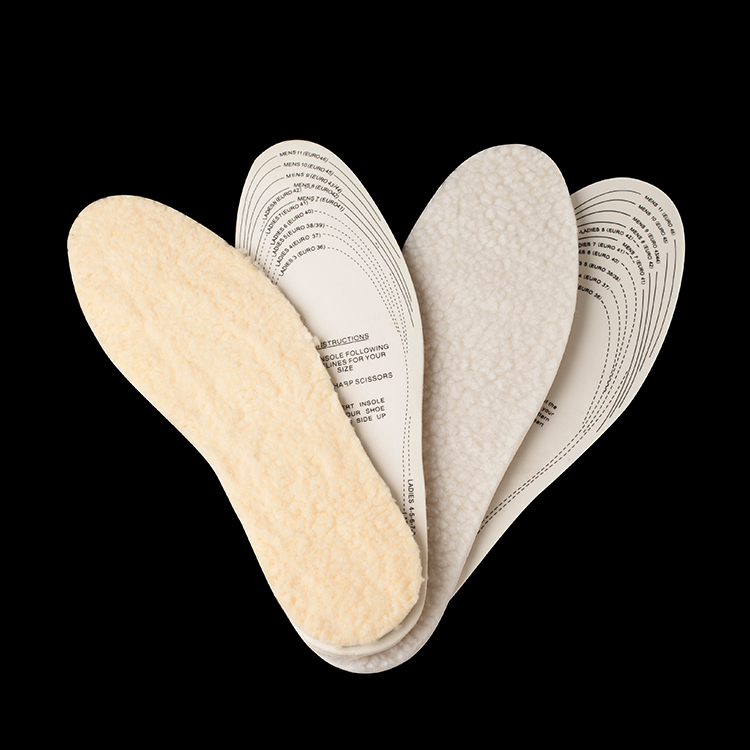 China supplier Size Scalable Cut Warm Soft Latex Wool Feet Shoe Insole Pads brioche Cushionings